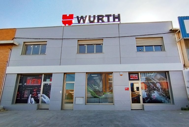 Fachada Autoservicio Würth de Teruel