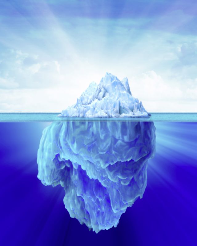 Paralelismos entre un iceberg y un anclaje