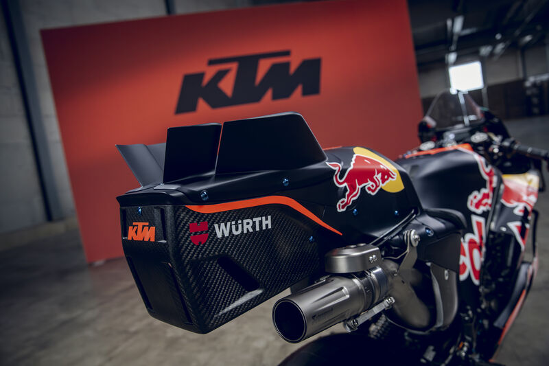 Moto de KTM con logo Würth