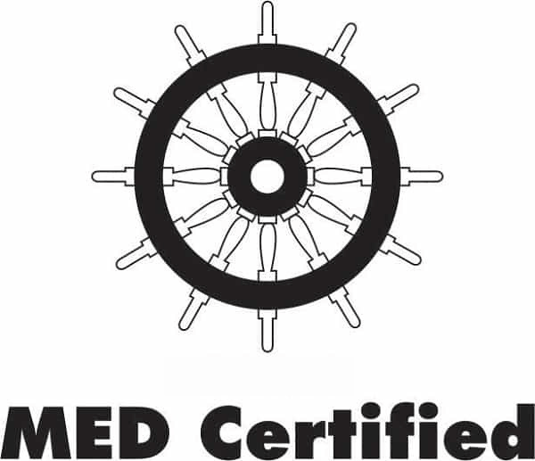 Certificación MED para equipos marinos