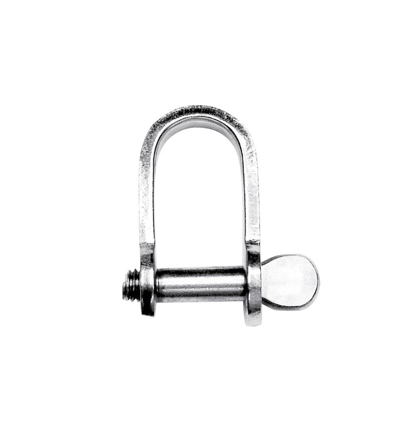Grillete plano con resalto