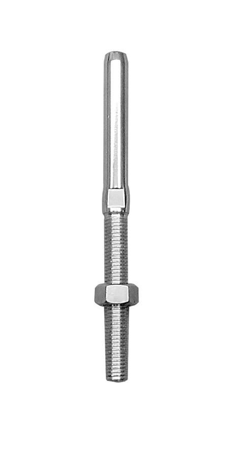 Terminal para prensar cable con tuerca