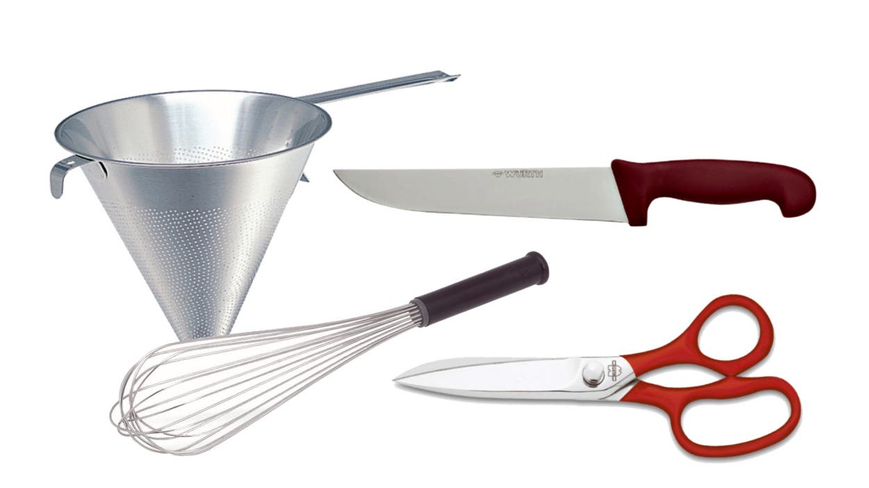 Utensilios de cocina para gastronomía