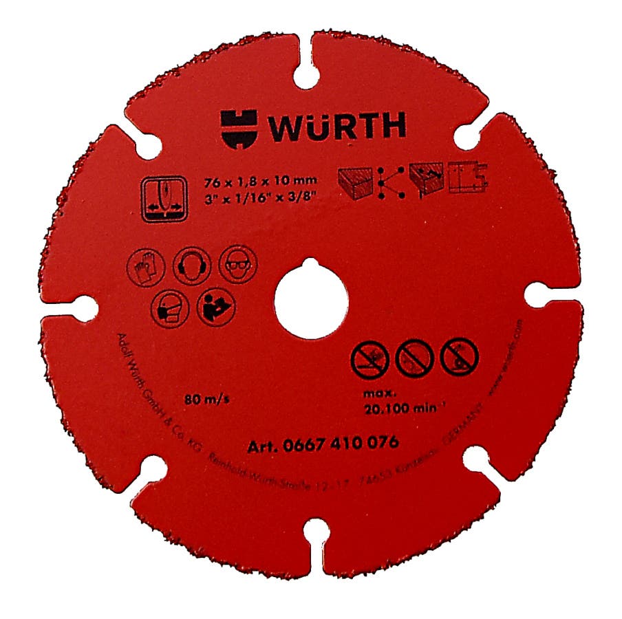 Discos de corte con punta de metal duro