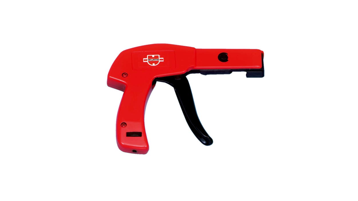 Pistola cortadora y tensora, brida