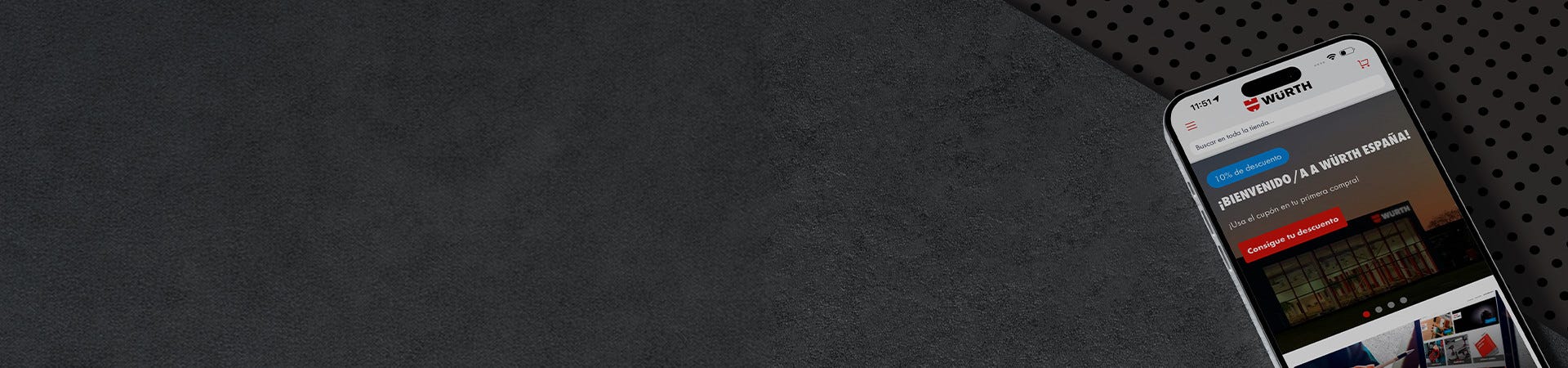 <span style="padding: 6px 15px; background-color: #BFBFBF; color: #000; width: fit-content; margin-bottom: 15px; border-radius: 25px; font-weight: 400; display: flex; font-size: 19px; text-transform: none;">APP</span>

<h2 style="font-size:42px;">WÜRTH APP: TU ALIADO PROFESIONAL</h2>